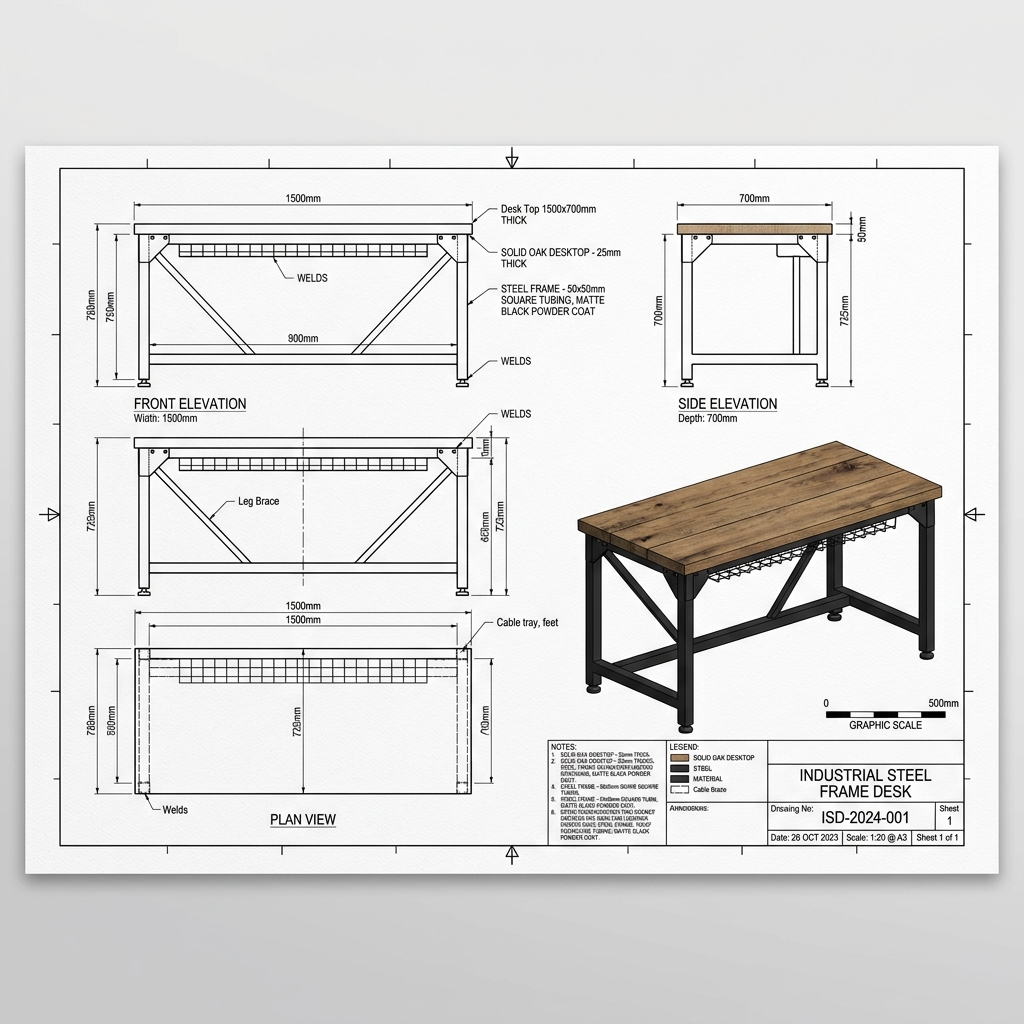Plano Escritorio Industrial
